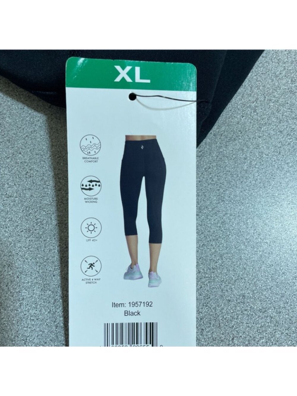 NWT Skechers GoWalk Women's XL Black High-Waist Capris UPF 40+ Breathable B1539 - Picture 11 of 14